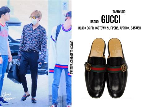 taehyung gucci shoes|taehyung Gucci earring.